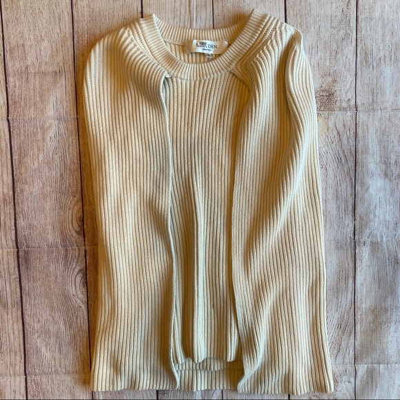 Dreyden Sweaters - Dreyden New York Ivory Rye Pullover Cape Sweater Women's Size Large